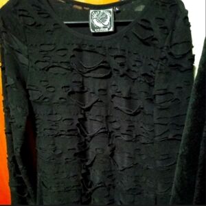 Distressed Killstar long sleeve shirt